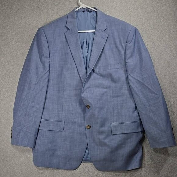 RALPH Ralph Lauren Linen Blazer 48R Double Vented 2 Button Down - Picture 1 of 15
